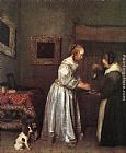 Woman Washing Hands by Gerard ter Borch